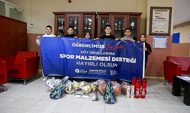 Antalya Büyükşehir’den okullara spor malzemesi desteği