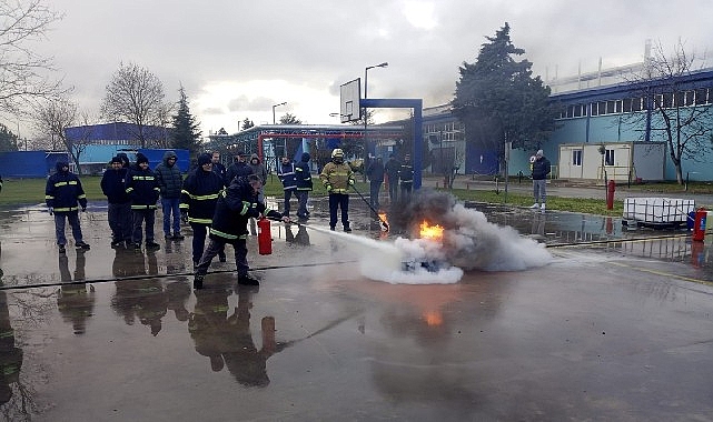 Kocaeli Büyükşehir İtfaiyesi’nden Tekirdağ’da eğitim