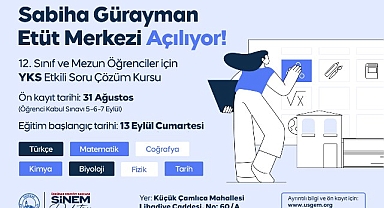 Üsküdar Belediyesi “Sabiha Gürayman Etüt Merkezi” Açılıyor