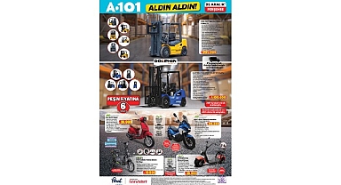 25 Aralık’ta A101’de Endüstriyel Forklift Seçenekleri Dikkat Çekiyor