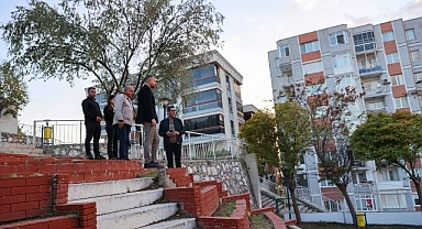 Buca’nın Merdivenli Park’ı yenilendi