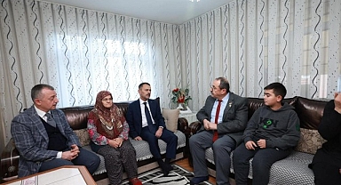 İlk ziyaret şehit ailelerine yapıldı