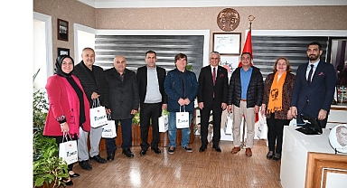Muhtarlardan Başkan Topaloğlu’na ziyaret