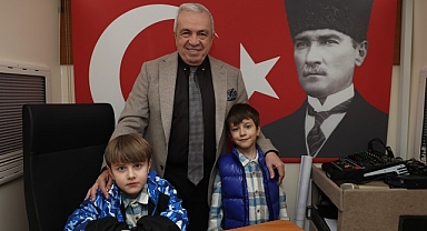 Başkan Şadi Özdemir’e Kızılcıklı’da çocuklardan kaykay park talebi geldi