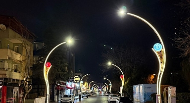Şehit Ergün Köncü Caddesi ışıl ışıl