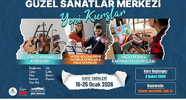 Güzel Sanatlar Merkezi’nde Yeni Dönem Kursları Başlıyor