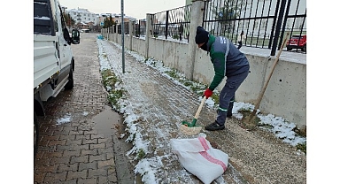 Lüleburgaz Belediyesi’nden kar mesaisif