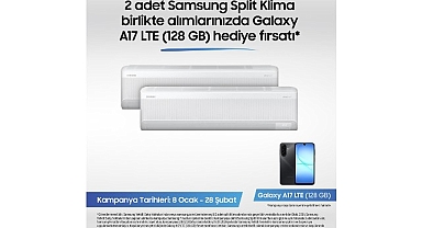 Samsung Split Klimalarda Galaxy A17 telefon fırsatı kampanyası!