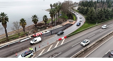Gölcük kuzey yan yol da trafiğe açıldı