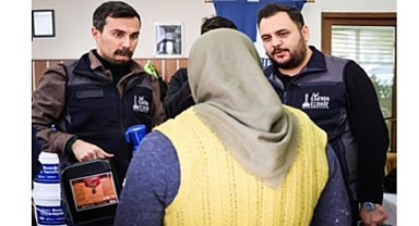 Çiftçiye buzağı kiti ve dezenfektan desteği