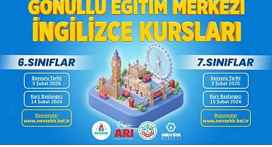 Nevşehir Belediyesi’nde Gönüllü Eğitim Kursları İçin Geri Sayım Başladı!