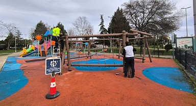 Çocuk oyun alanları Büyükşehir’le güvenli