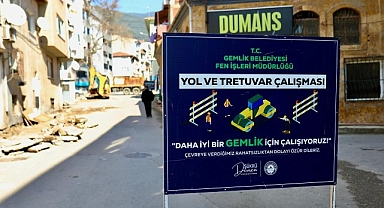 Gemlik’in Köklü Caddesi’nde Önemli Çalışma