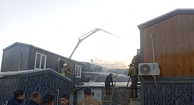 İşçi Konteynerinde Çıkan Yangın Kontrol Altına Alındı