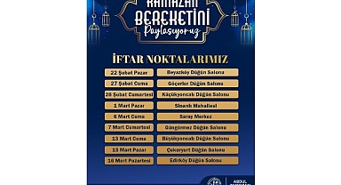 Saray, iftar sofralarında buluşacak