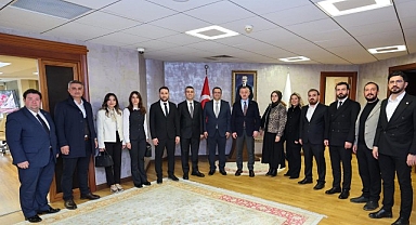 Başkan Büyükakın’a ziyaretçi akını