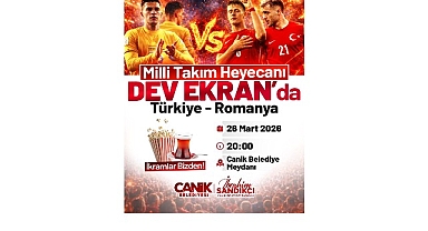 Canik’te Milli Maç Coşkusu Dev Ekranda Yaşanacak