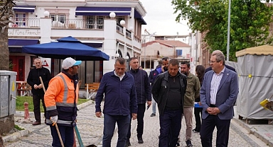 Başkan Mesut Ergin Cunda’da Çalışmaları Yerinde İnceledi