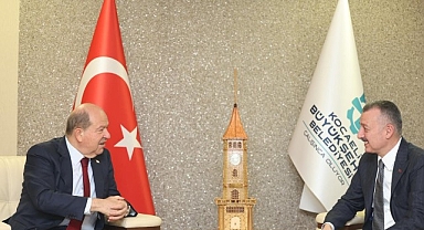 Ersin Tatar, Başkan Büyükakın’a konuk oldu